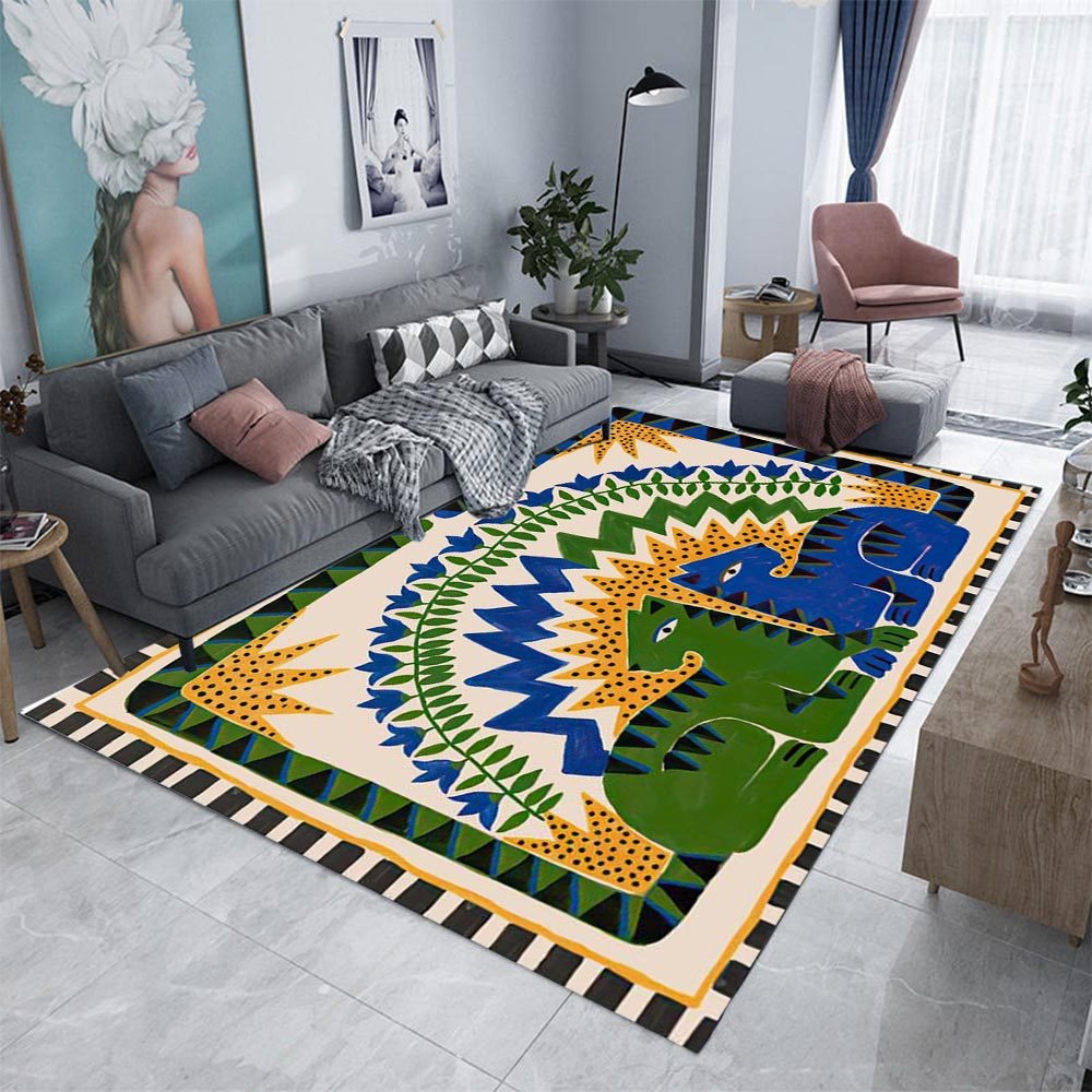 Home Textiles Egypt - Antik Mısır Soyut Halı Dekor Halı