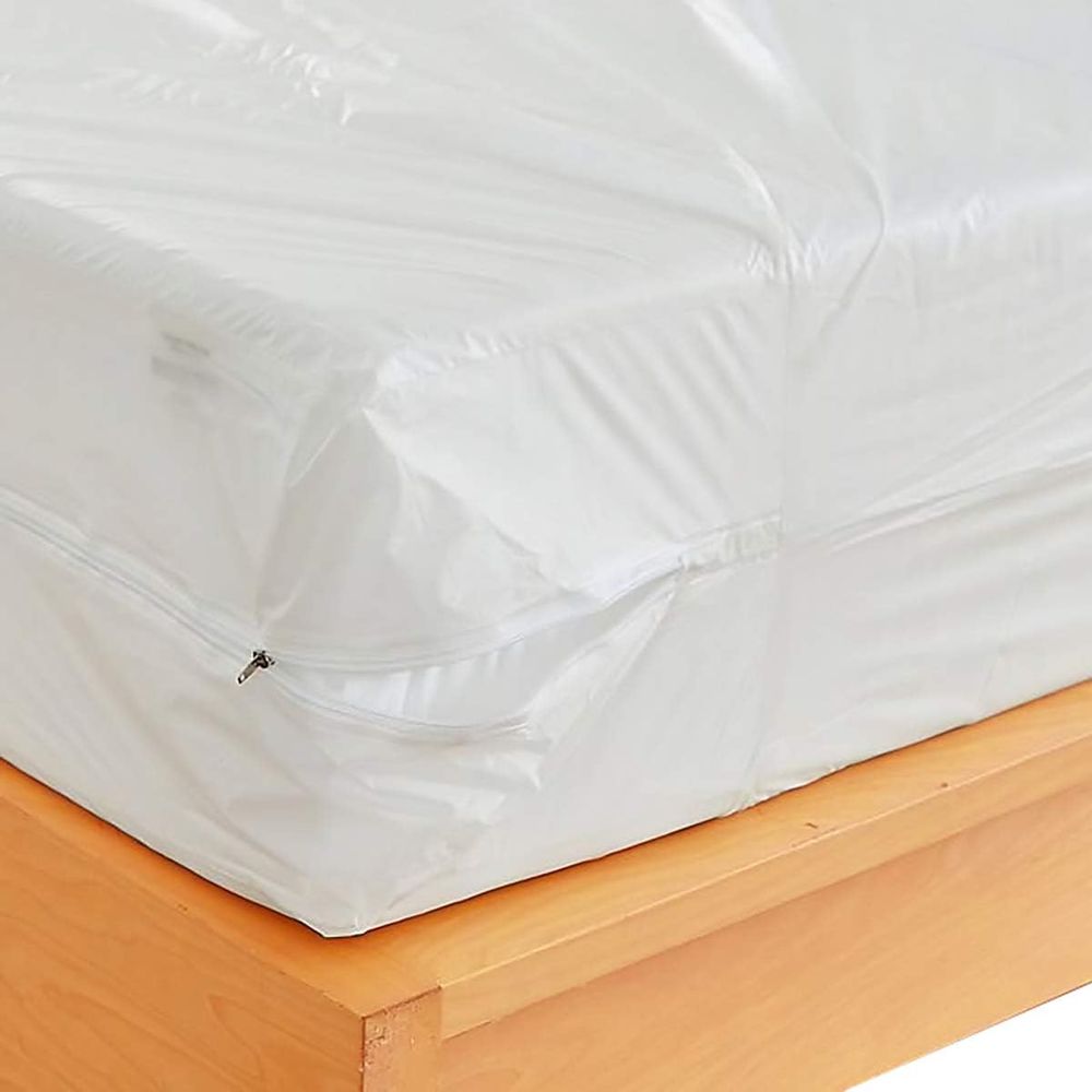 Mattress Protector Waterproof - Fermuarlı Plastik Yatak Koruyucu - Tek