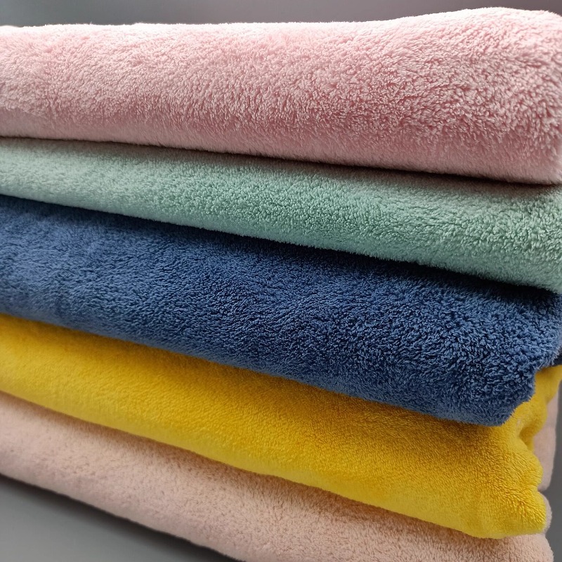 Home Textiles Towel - Mercan Poları Emici Saç Havlusu Bornoz