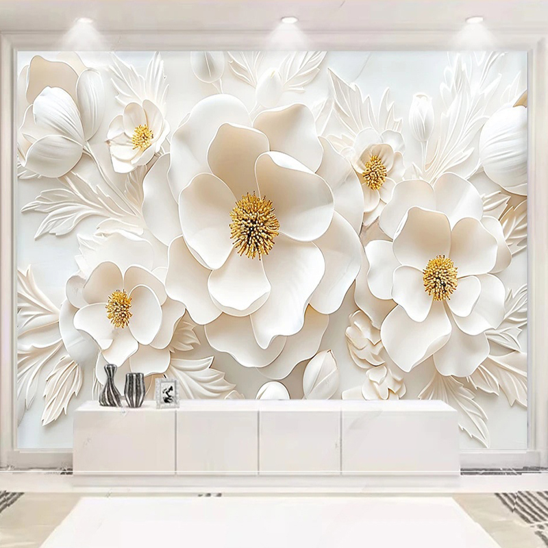 Home Textiles Photos - Fotoğraf duvar kağıdı işık lüks High-end