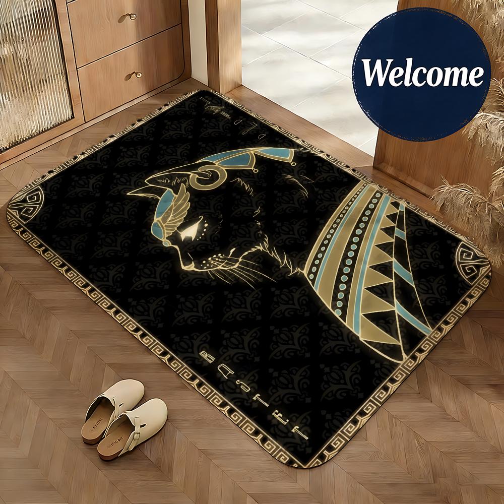 Home Textiles Egypt - Yumuşak Flanel Zemin Mat Sanat Mısır