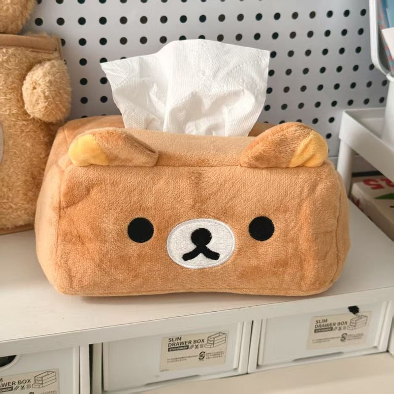 Home Textiles Towel - Karikatür Sevimli Rilakkuma Ayı Peluş Doku