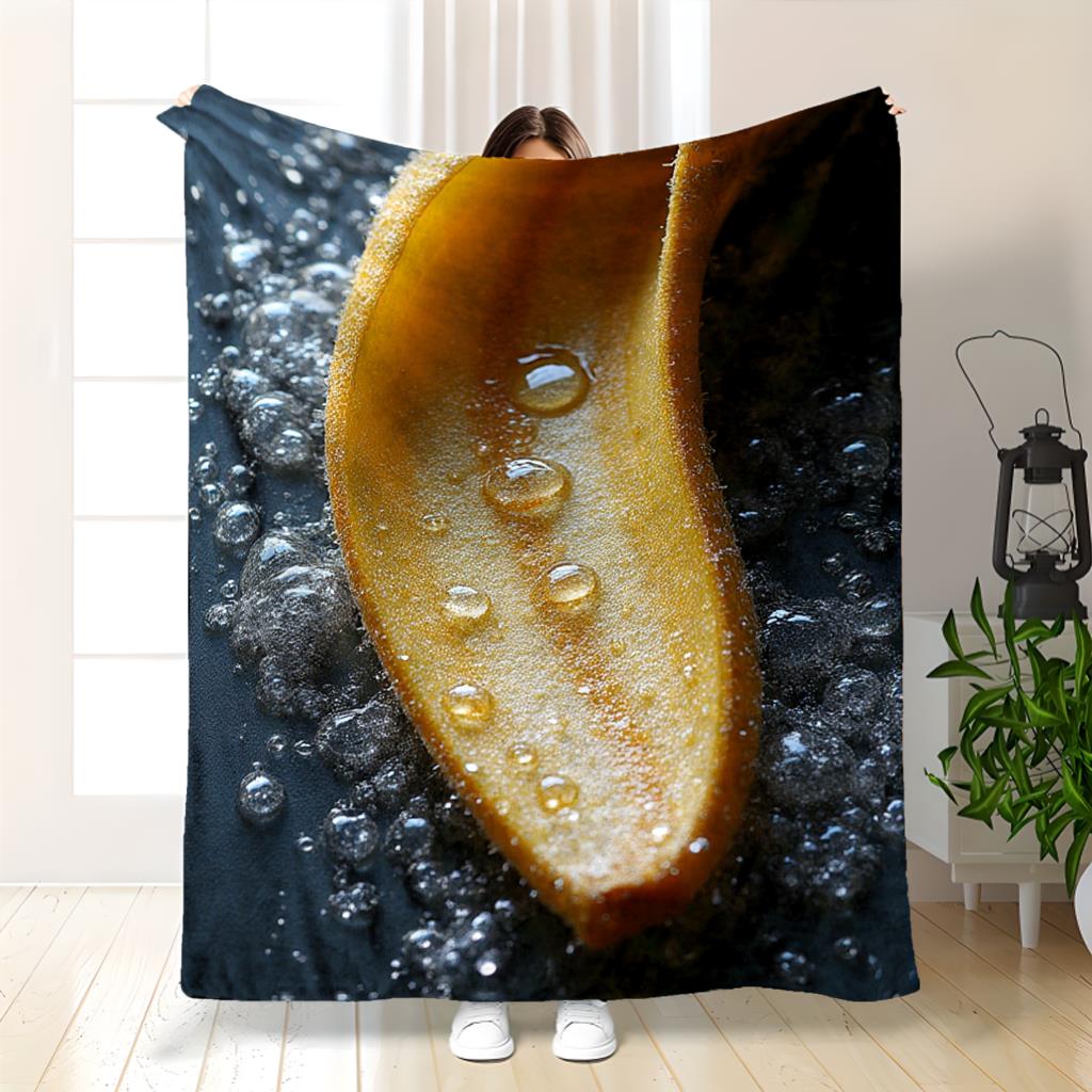 Home Textiles Images - Muzların doğal makro görüntüsü Flanel baskılı