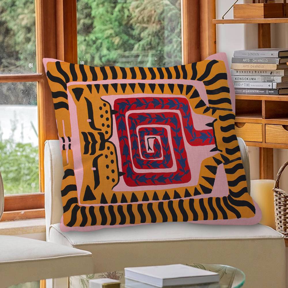 Mısır renkli soyut kaplan mind - Home Textiles Egypt incelemesi ve fiyatı