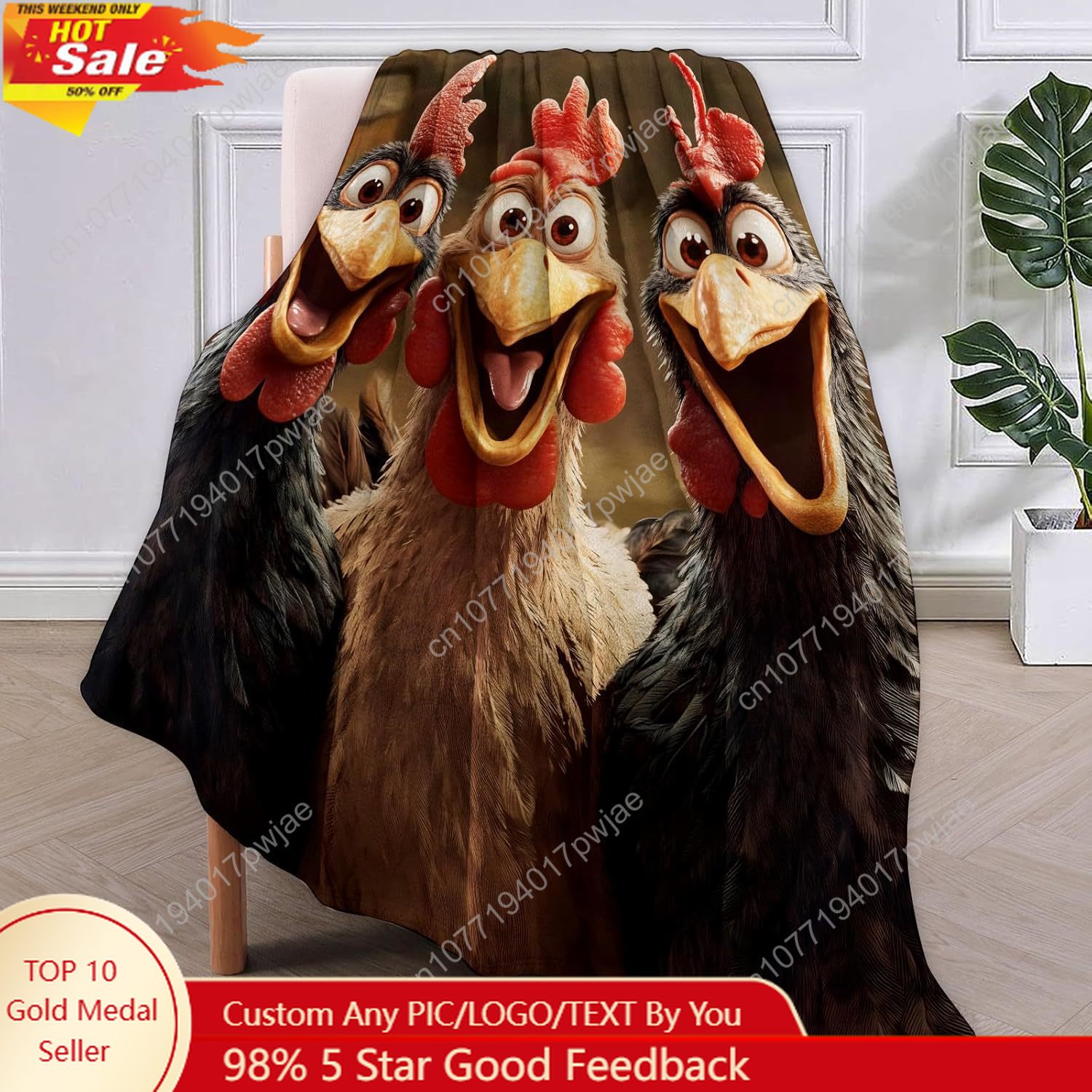 Tavuklar Battaniye Kadınlar iç - Home Textiles Towel incelemesi ve fiyatı