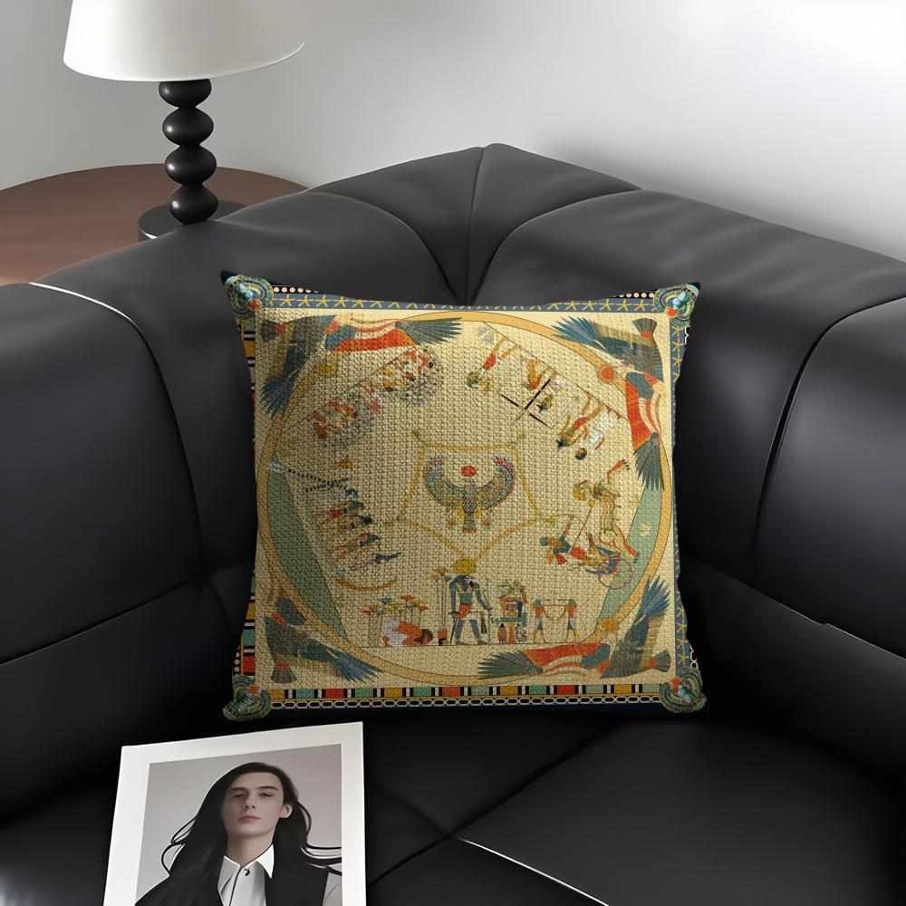 Mısır Firavunu Desenli Yastık  - Home Textiles Egypt incelemesi ve fiyatı
