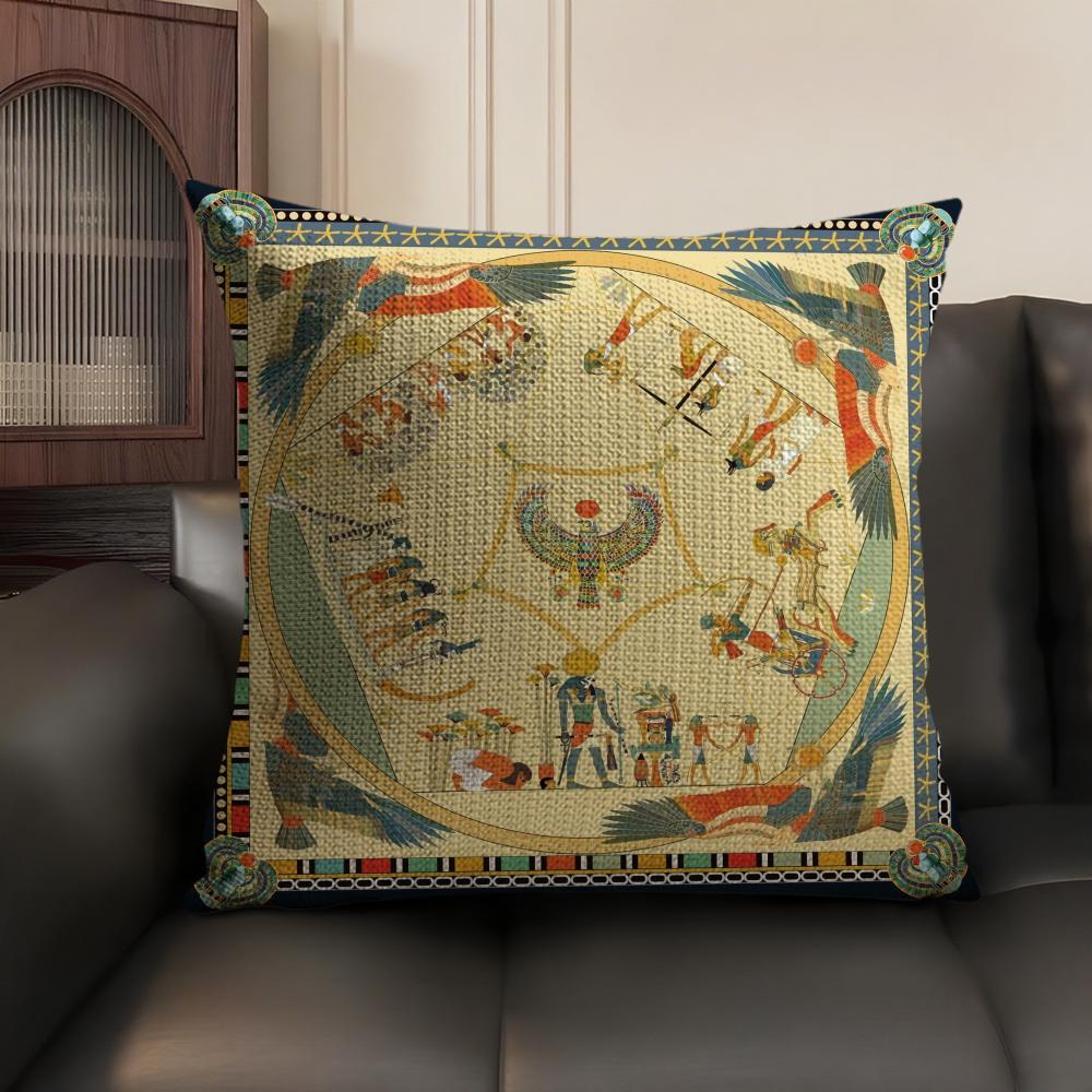 Mısır Firavunu Desenli Yastık  - Home Textiles Egypt incelemesi ve fiyatı