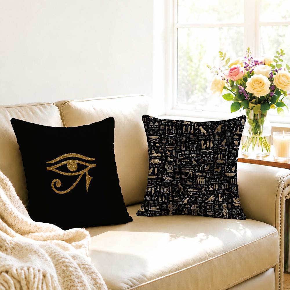 Antik Mısır hieroglif Kare Çif - Home Textiles Egypt incelemesi ve fiyatı
