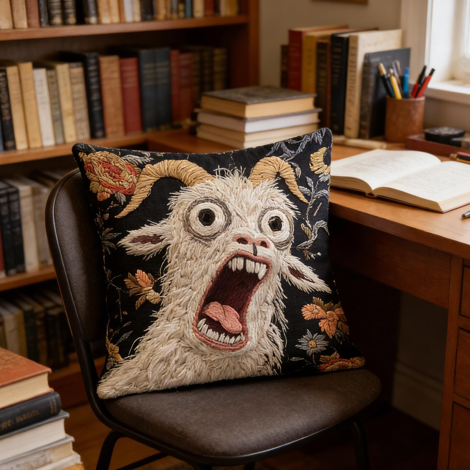 45x45 cm Çığlık atan keçi yast - Pillow Cover 20X20 incelemesi ve fiyatı