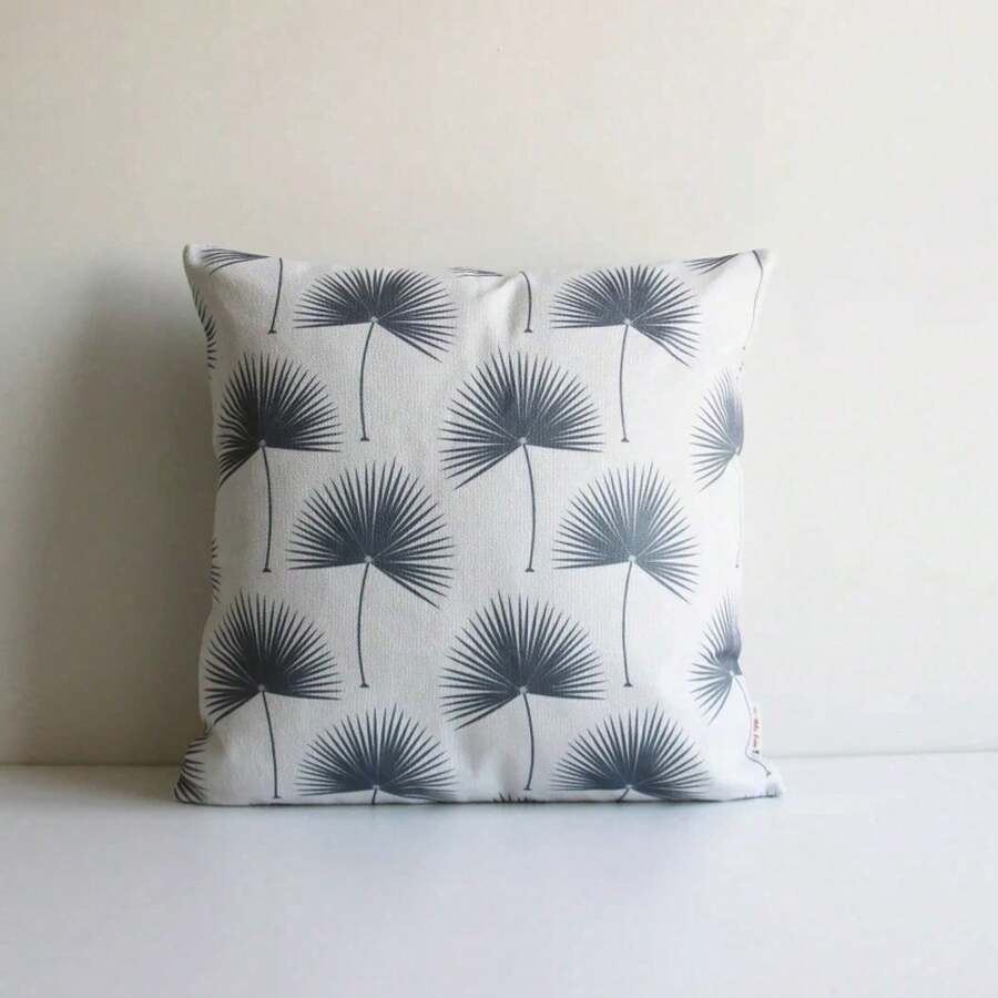Mavi Palmiye Yaprağı Baskılı K - Pillow Cover 20X20 incelemesi ve fiyatı