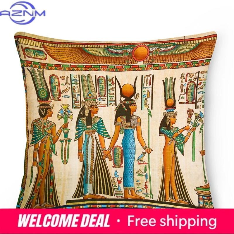 Mısır Yastık Kılıfı Antik Mısı - Home Textiles Egypt incelemesi ve fiyatı